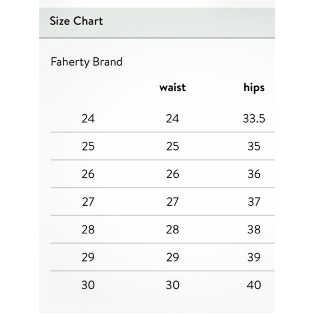 Faherty Off-White High-Rise Straight Leg Pants Organic - Picture 6 of 7
